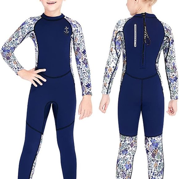 Children's Full Body Neoprene One Piece Wetsuit - Picture 1 of 6